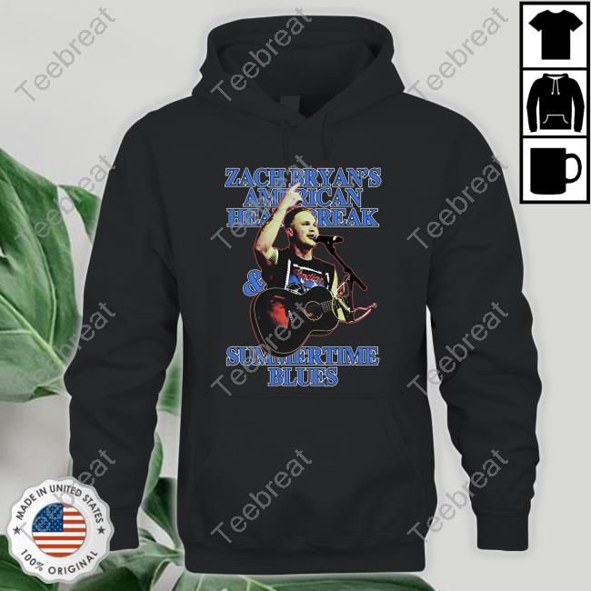 Official Zach Bryan's American Heartbreak & Summertime Blues T-Shirt