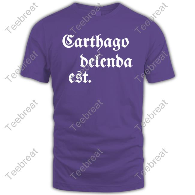 Mark Zuckerberg Wear Carthago Delenda Est Shirt 2024