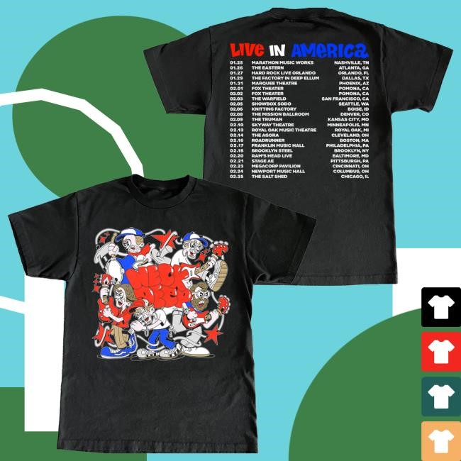 EXCLUSIVE: Tour Dates T Shirt | Neck Deep Merch