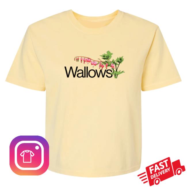 Official Wallows Merch Store Flowers Ladies Crop Tees Wallowsmusic Clothing Shop