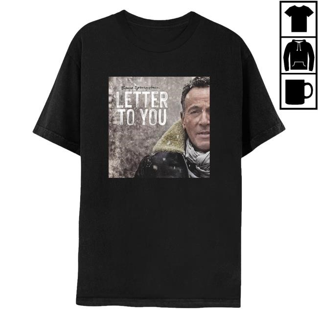 Officia Bruce Springsteen Merch Store Letter To You Album Cover T-Shirt