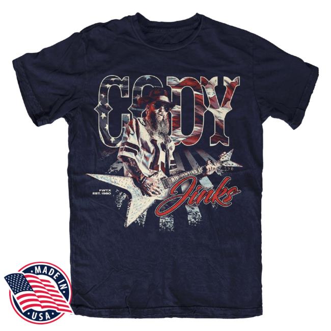 Official Cody Jinks Merch Store Cody Jinks January 2024: Limited Edition 'Merica Shirt Cody Jinks Apparel Clothing Shop CodyJinks