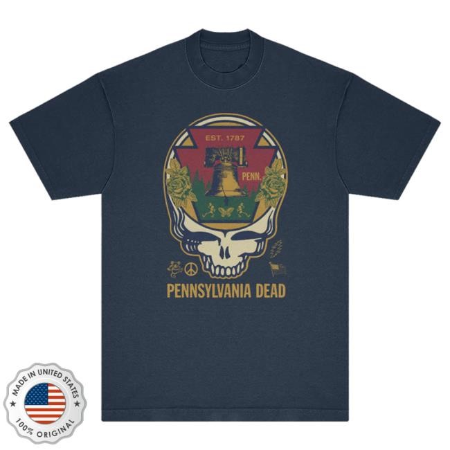 Grateful Dead Pennsylvania United States of Dead Shirts | Grateful Dead Merch Store Official