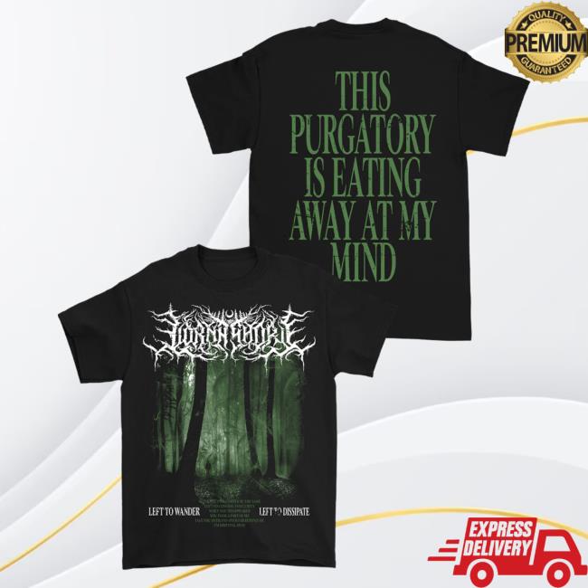 Official Lorna Shore Store Merch Lorna Shore This Purgatory Is Eating Away At My Mind Forest Tee Shirt Black LornaShore