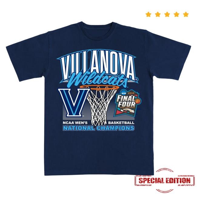 Official Slam Goods Villanova '18 National Champions Heavy Tee SlamGoods
