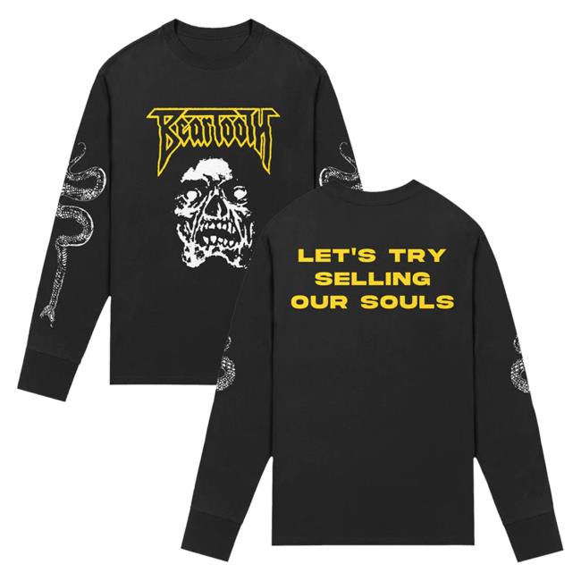 Official Beartooth Merch Beartooth Lyric Long Sleeve Tee Shirt