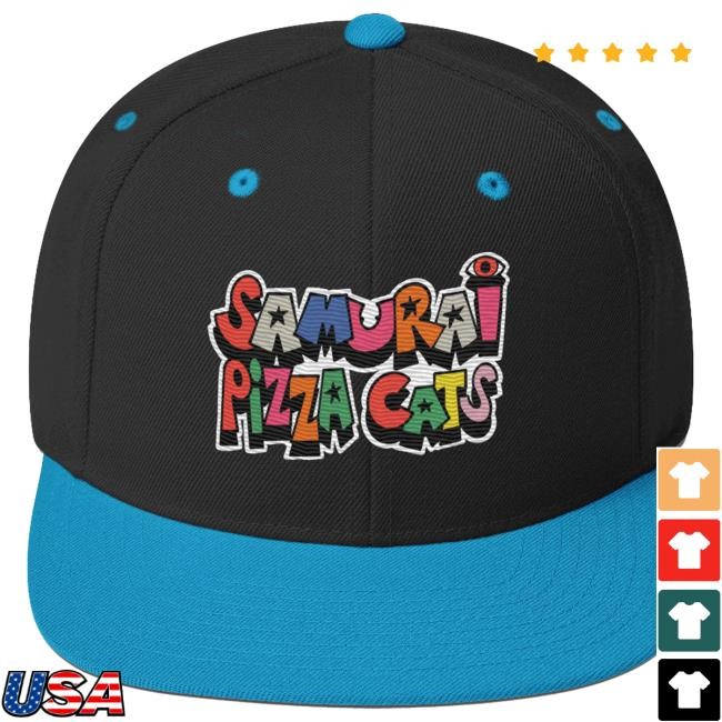 Samurai pizza Cats - Snapback Cap Black/Grey | Bull Airs Official | BullAirs