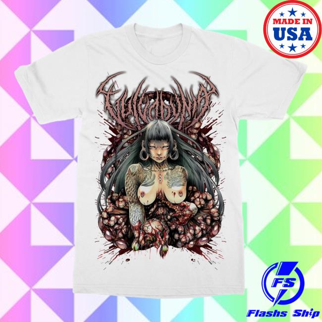 Official Indie Merch Store Vulvodynia Maro Mei Gore T-Shirt White Indiemerchstore Shop