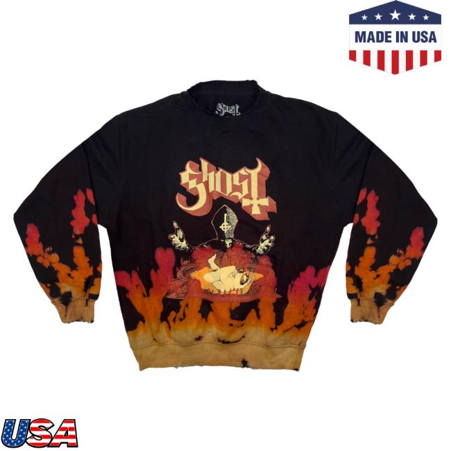 Ghost Band Rock Backstreet Merch Store Shop Infestissumam Flames Crewneck Backstreetmerch