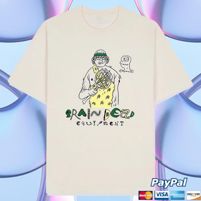 Official Dover Street Market Clothing Store Brain Dead Men's Caveman Tennis Tshirt