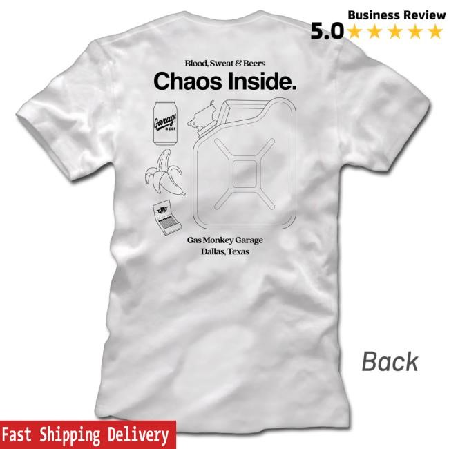 GMG Chaos Inside Long Sleeve T-Shirt Gas Monkey Garage Official Shop