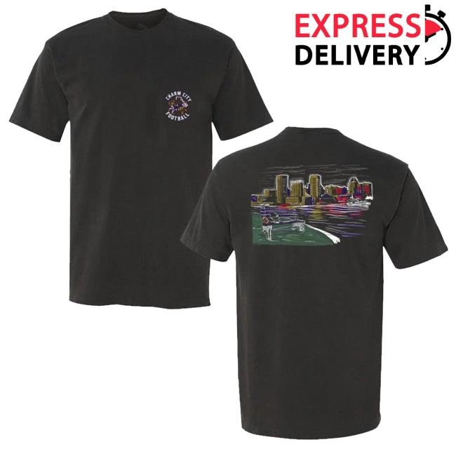 Barstoolsports Charm City Football Tee Shirt