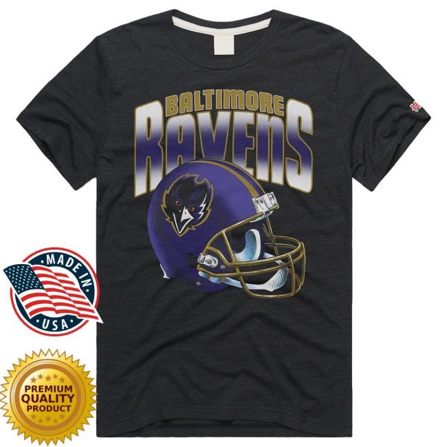 Baltimore Ravens Gradient Helmet New Shirt Homage | Baltimore Ravens Official | NFL Football