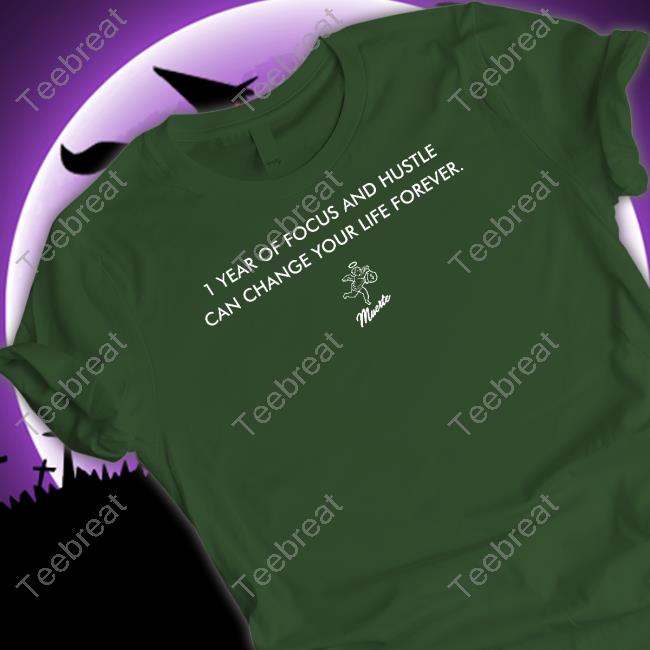 1 Year Of Focus And Hustle Can Change Your Life Forever Shirts