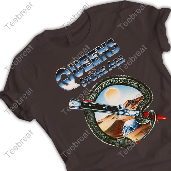 Queens Of The Stone Age Qotsa Desert Skull Tee Shirt