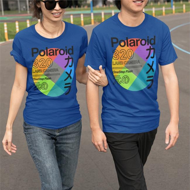 Polaroid 320 Land Camera Onestep Flash Shirt