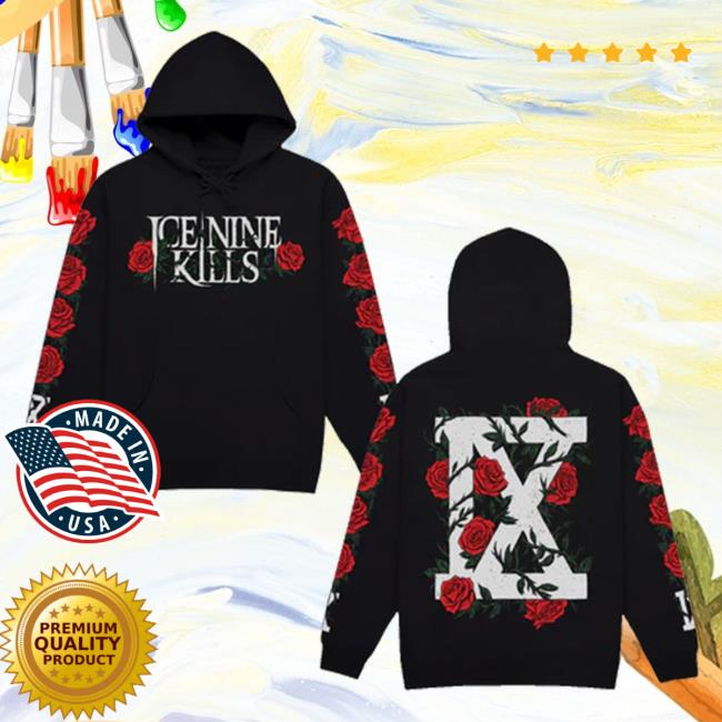 Official Ice Nine Kills Merch Store Rose from the Dead Hooded Sweatshirt Ink Merch IceNineKills