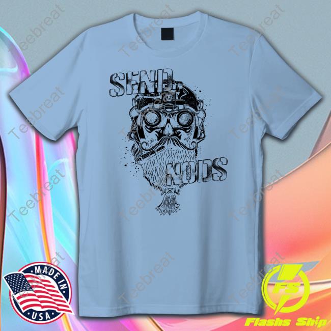 Official Jeremy Siers Merch Send Nods Grey Tee Shirt
