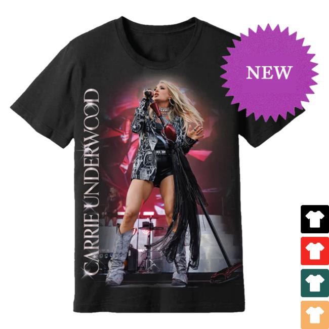 Official Carrie Underwood Merch Store Carrie Underwood Live Performance Photo New Shirt Carrie Underwood Clothing Shop