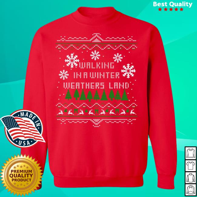 Official Sumerian Records Merch Store Weathers Christmas Pullover Hoodie in red