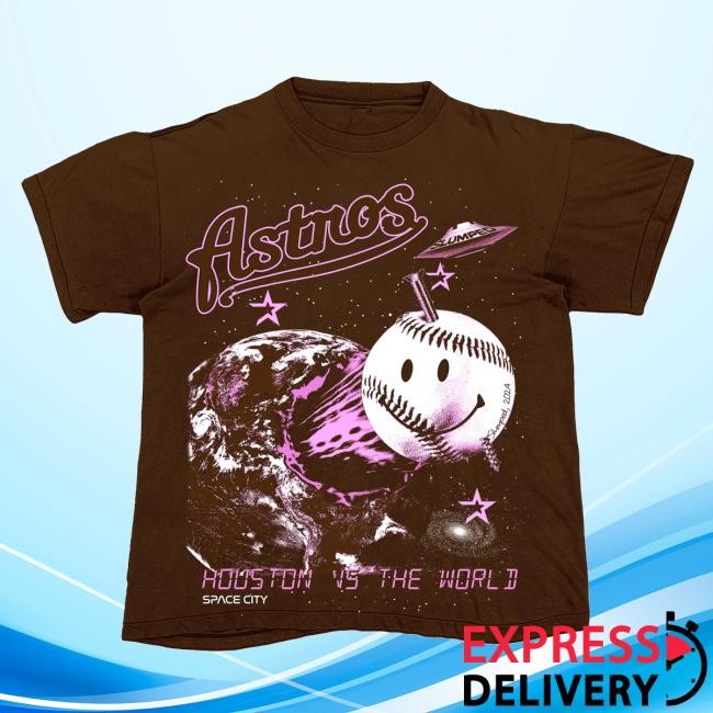 Brown/Pink Space City Tshirt - Slumped Boyz Merch & Clothing Store Slumpedboyz Apparel Shop