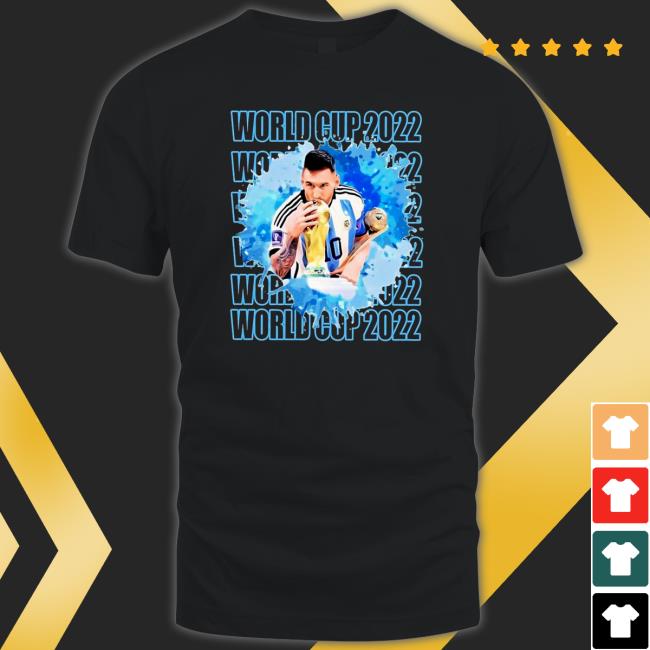 2022 Qatar World Cup Soccer Lionel Messi TShirts