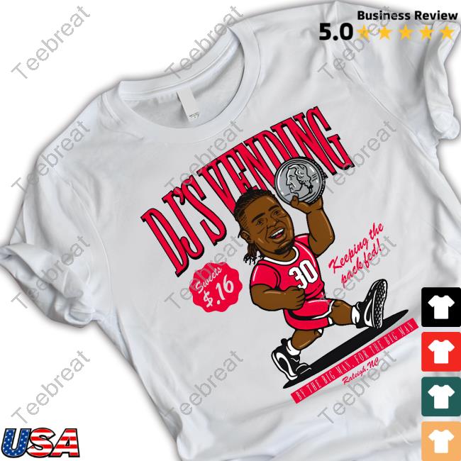Official Barstool Sports Store Pardon My Take Dj's Vending White Hot Shirt