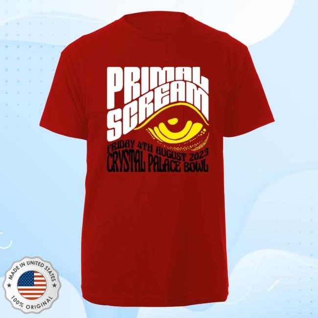 Primal Scream Official Merch Shop London - Crystal Palace Bowl Short Sleeve Tee