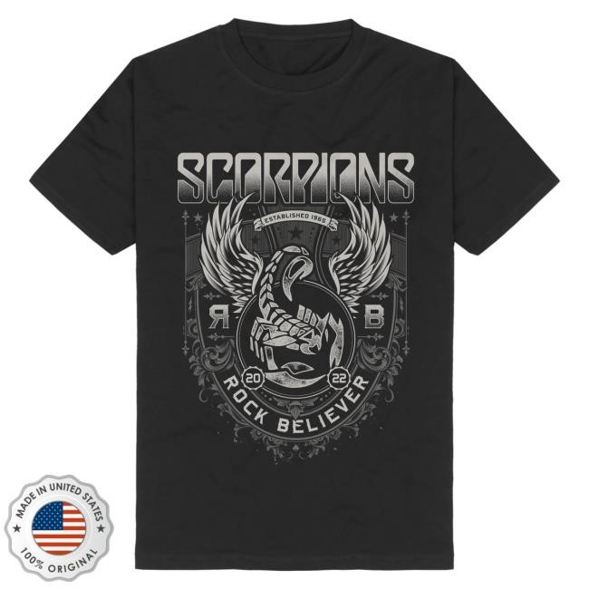 Official Scorpions Rock Believer Ornaments T Shirt Official Scorpions Rock Believer Ornaments Shirt