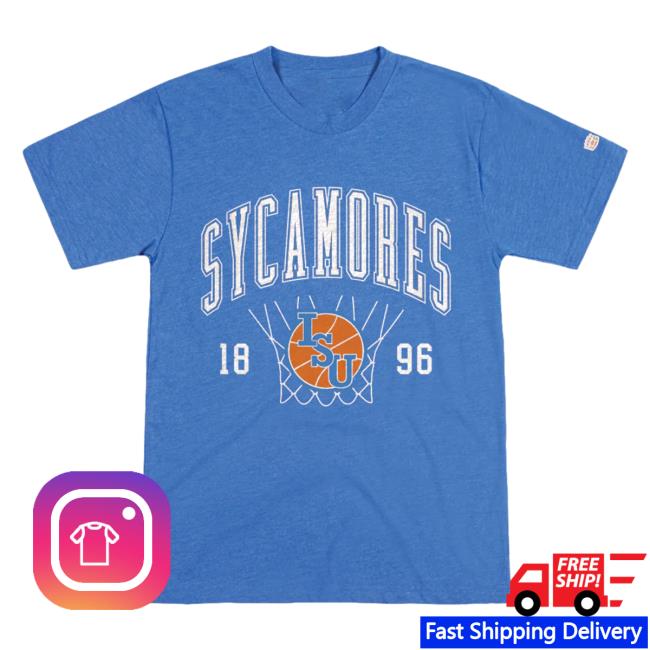 Homefield Apparel Official Store Merch Shop | Indiana State Sycamores Basketball Court Logo Shirt