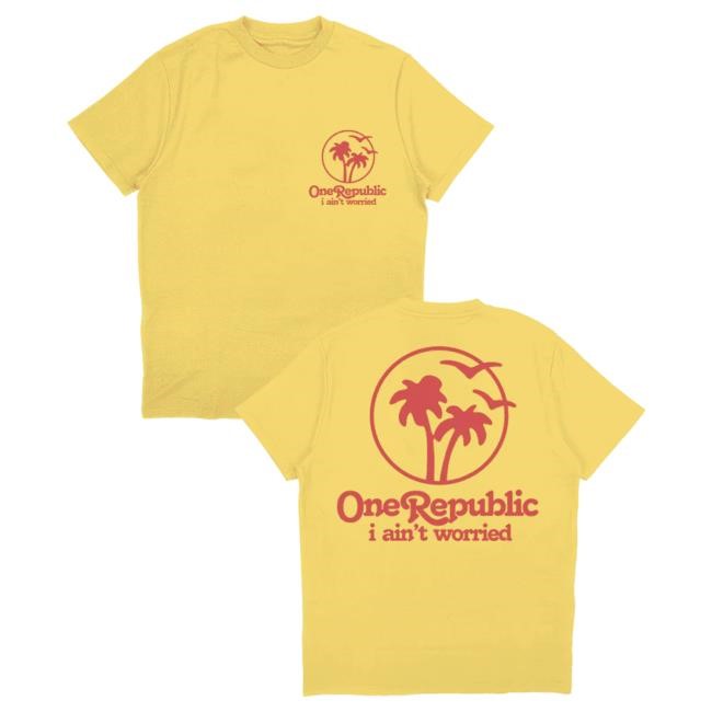 Official One Republic Shop Onerepublic I Ain't Worried - Palm Top Shirt