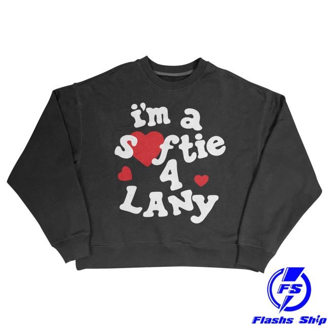 Official This Is Lany Merch Store "I'm a Softie 4 LANY" Crewneck