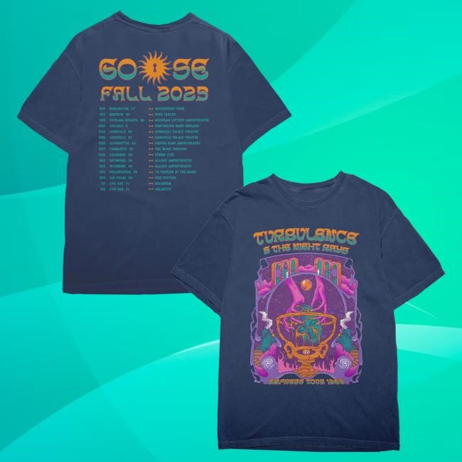 Official Goose The Band Merch Turbulence Tour Tees - Fall 2025 Goosetheband