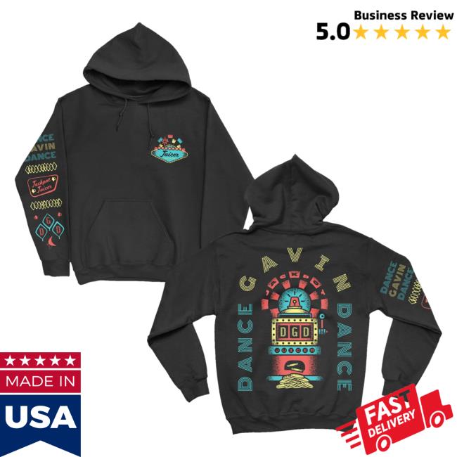 Official Dance Gavin Dance Band Merch Slot Machine Black Pullover Sweatshirt DanceGavinDance