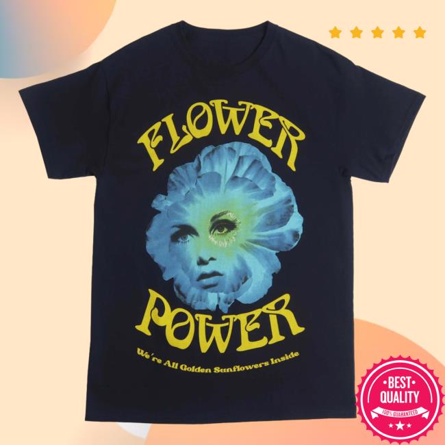 Official Altru Apparel Clothing Flower Power We're All Golden Sunflowers Inside Tee Shirt