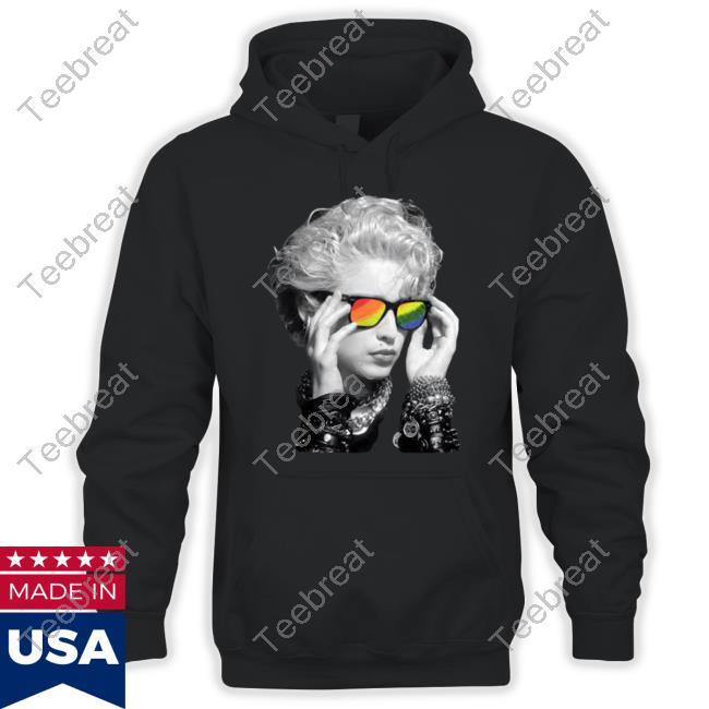 Madonna 50 Number Ones The Rainbow Edition Distressed Hoodie