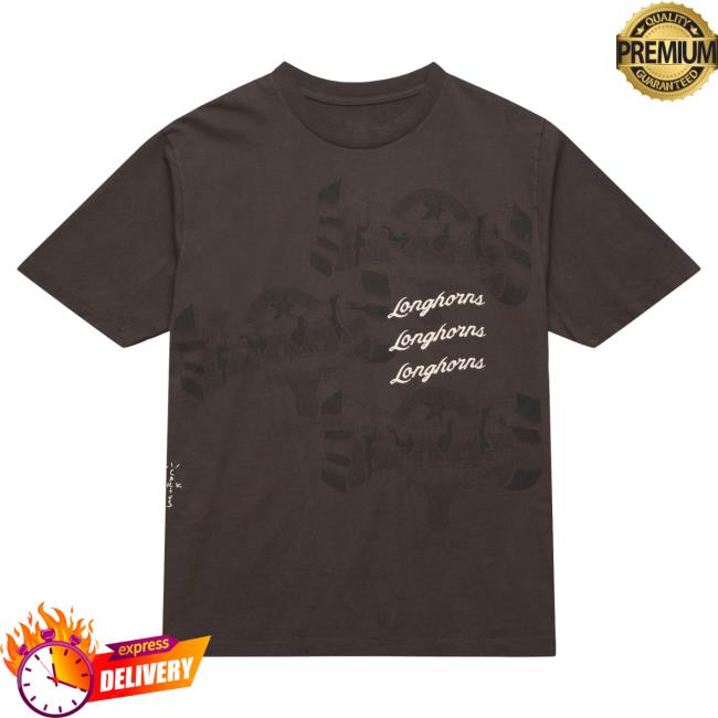 Official Travis Scott Utopia Merch Store CJ X M&N X UNIVERSITY OF TEXAS SEAL Tshirt Travis Scott Apparel Clothing TravisScott