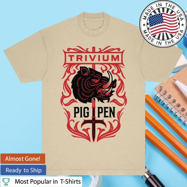 Trivium Merch Pig Sword New Shirt