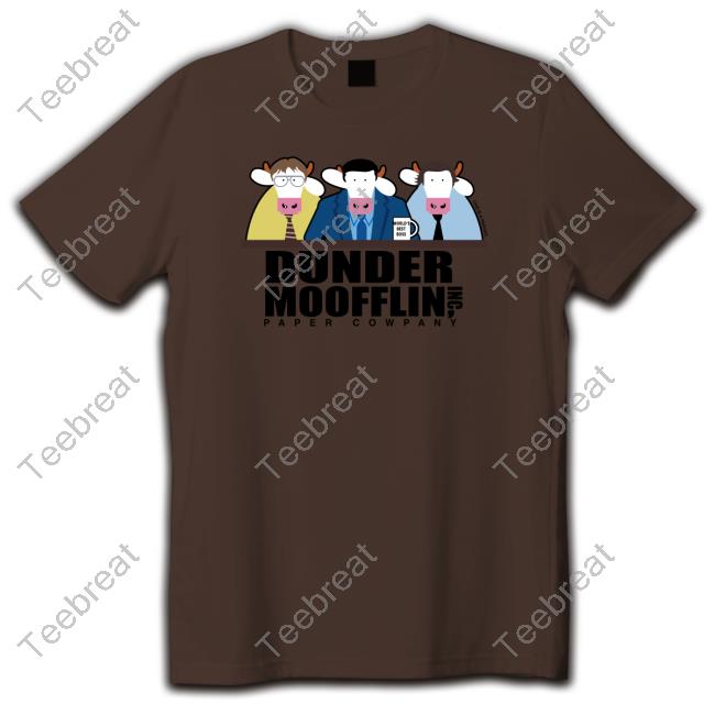 Cows Shop Dunder Moofflin Ing Paper Cowpany Shirt