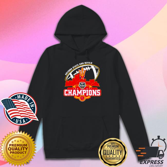 Arizona State Sun Devils Logo Dukes Bowl City 2022 Champions Long Sleeve Tee