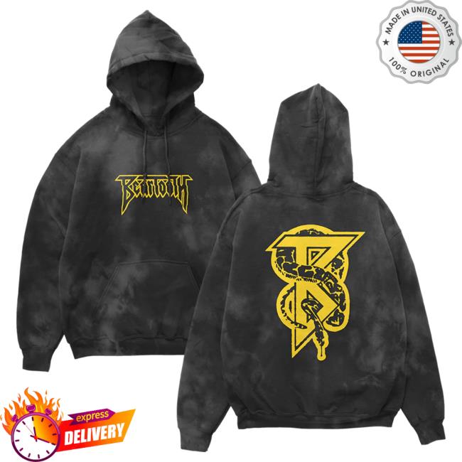 Official Beartooth Band Clothing Beartooth Clothing Beartooth Snake On My Back Dye Pullover Sweatshirt Beartoothband
