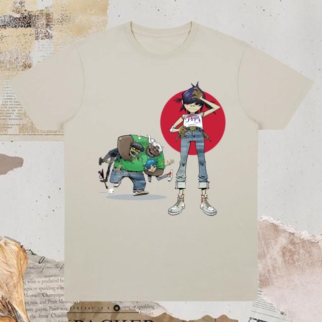 Official Gorillaz Merch Store Invisible Sun New Shirt