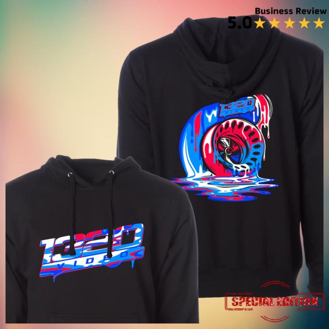 Official 1320video Merch Store 1320Video Red/White/Blue Turbo Drip 2.0 Crew neck 1320video Apparel Clothing Shop
