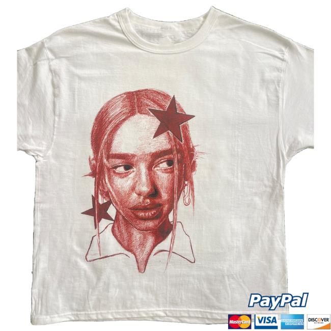 Dua Lipa Drawn With Ballpoint Pen New Shirt
