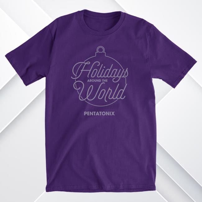 Ptx Official Pentatonix Merch Store Ptxofficial Holiday Ornament Purple Tee Pentatonix Apparel