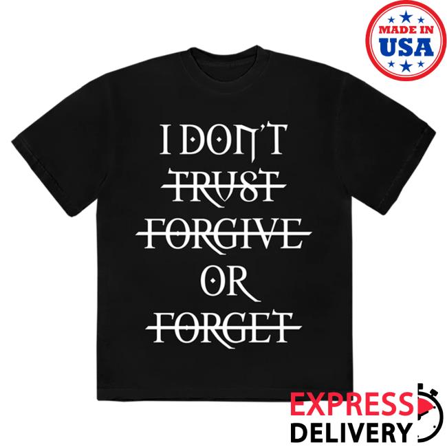 Official Interscope Records KenCarson Merch Clothing Store Ken Carson Destroy Lonely North America Tour 2022 I Don't Trust Forgive Or Forget New Shirt