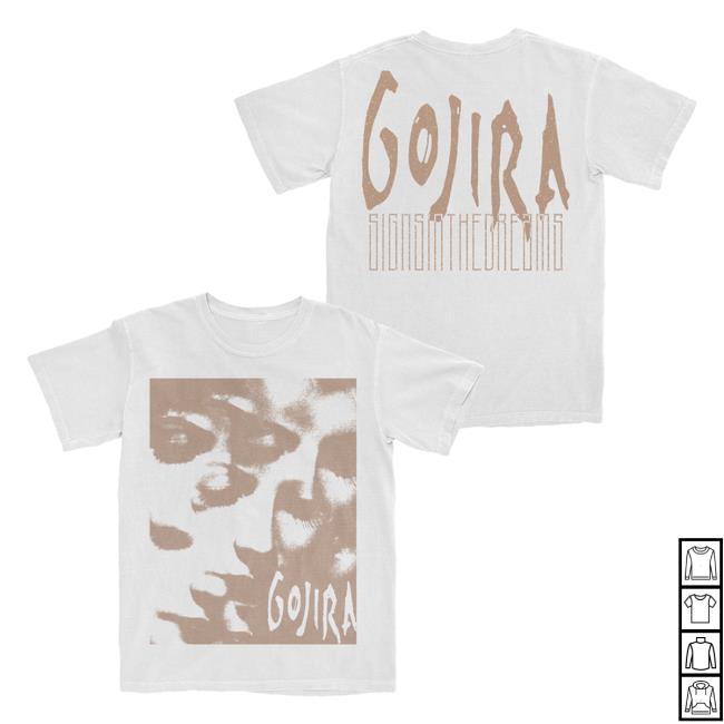 Official Roadrunner Records Gojira Merch Store Gojira White Bannon Shirt White RoadrunnerRecords
