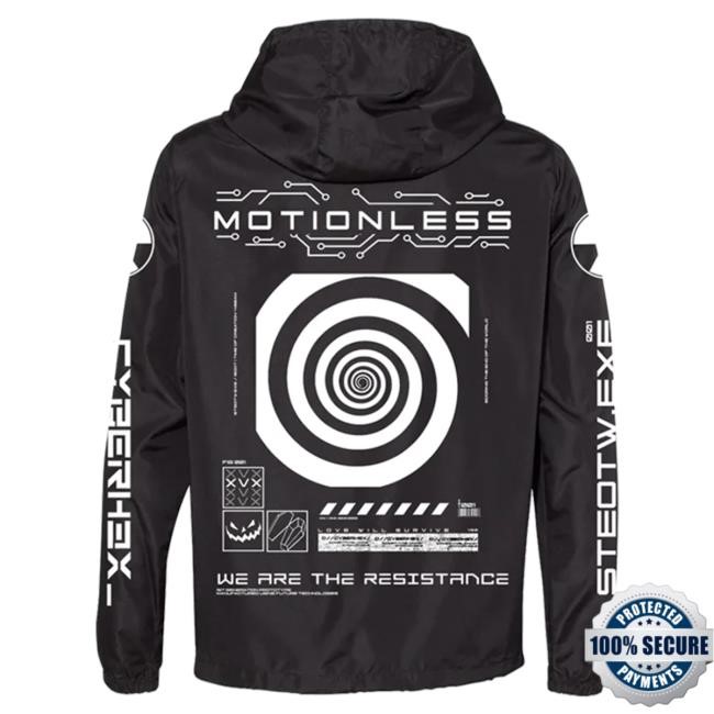 Official Miwmerch Motionless In White Cyberhex Windbreaker Jacket (Black) Attractive Hoodie Miw Merch Store
