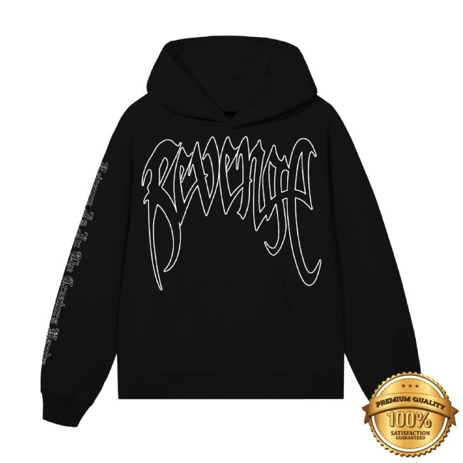 Revenge X Kill Outline Hood Black/White Revenge Merch Shop