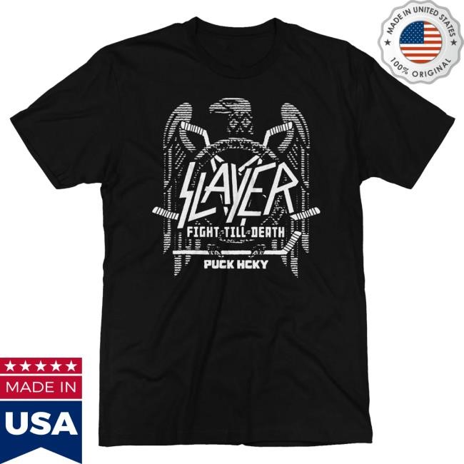 Slayer 'Fight To The Death' Hockey Shirt – PUCK HCKY